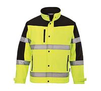 Portwest S429YERS Giaccone Softshell Bicolore/3 Strati, Giallo, Small