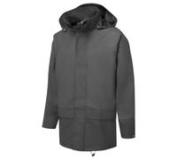 Portwest S450 Giacca Sealtex Doppia Patta Antivento Resistente Ed Elastico | Nero, XL, EN 343 Classe 4:1, UPF 50+, Zip e Bottoni Nascosti, Cappuccio a Scomparsa, Polsini Regolabili, Vestibilità Comoda