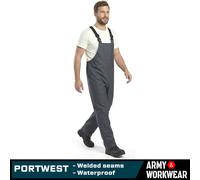 Portwest S453 Tuta Protettiva Impermeabile Bib & Brace Sealtex, Blu, Polyester