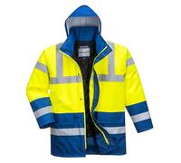 Portwest S466YRBM Giacca Imbottita Alta Visibilità, Giallo/Royal, M