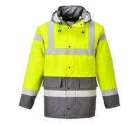 Portwest S466 Hivis Contrasto Traffico Giacca Impermeabile Antivento Sicurezza