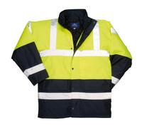 Portwest S466 Hivis Contrasto Traffico Giacca Impermeabile Antivento Sicurezza