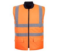 Portwest S469ORR5XL Gilet Reversibile ad Alta Visibilità, Arancione, 5XL