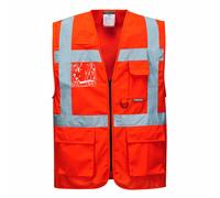 Portwest S476 Berlin Executive Hi Vis Safety Vest Giacca - Tasche ID