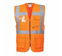Portwest S476 Berlin Executive Hi Vis Safety Vest Giacca - Tasche ID