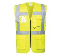 Portwest S476 Berlin Executive Hi Vis Safety Vest Giacca - Tasche ID