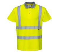 Portwest S477YERL Polo Maniche Corte ad Alta Visibilità, Giallo, L