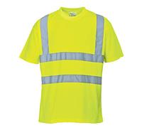 Portwest S478YER5XL Maglietta Manica Corta Alta Visibilità, Giallo, 5XL
