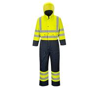 Portwest S485 Tuta Bicolore- Foderata Inserti in Contrasto Polsini Interni