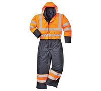 Portwest S485 Tuta Bicolore- Foderata, Arancione/Navy, XL