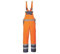 Portwest S488 Salopette Contrast, Sfoderato, Arancione/Navy, L