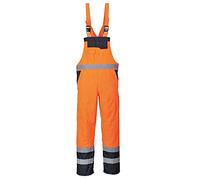 Portwest S489 Salopette con Bretelle, Foderato, Arancione, XXXL