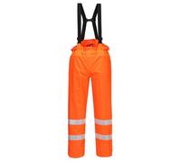 Portwest S780 Pantalone Bizflame Rain Sfoderato Vita Elasticizzata Ignifugo | Arancione, M, EN ISO 20471 Classe 1, EN 13034, EN 1149-5, Rinforzo Posteriore, Tessuto Traspirante, Fibbia Ergonomica