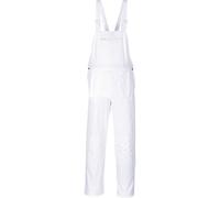 Portwest S810WHRXXL Salopette Bolton da tinteggiatore con bretelle, Bianco, XXL