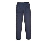 Portwest S887 Work Action - Pantaloni da Lavoro con Ginocchiere e Tasche, Taglio Regolare, Gamba 79 cm, Colore: Blu Navy