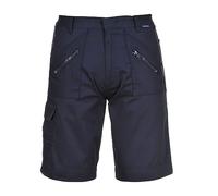 Portwest S889 Pantaloncini da Lavoro Elastici di Sicurezza Blu Navy, L