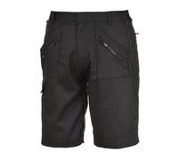 Portwest S889 Pantaloncini da Lavoro Elastici di Sicurezza Nero, S
