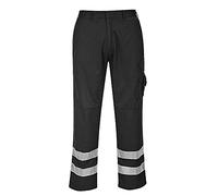 Portwest S917 Pantaloni di Sicurezza Iona Mezza Vita Elasticizzata 8 Tasche | Nero, M, UPF 40+, EN 17353 Tipo B2, Vestibilità Standard, Tessuto Resistente, Tasca Porta Metro