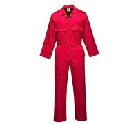 Portwest S999 Tuta Da Lavoro In Policotone Euro Workwear Per Uomo Rosso, M