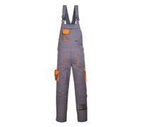 Portwest TX12 Salopette da Lavoro con Bretelle Contrastanti Uomo Texo Grigio, M