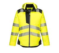 Portwest Hi Vis Giacca Invernale Impermeabile Riflettente Sicurezza Lavoro Con