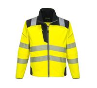 Portwest Giacca T402 Vision Softshell Alta Visibilità Giallo/Nero 4XL