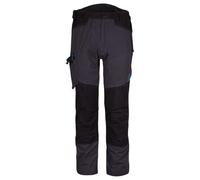 Portwest T701 Pantalone WX3 per Uomo Chiusura a Zip 2 Tasche Posteriori | Grigio metallo, EN 14404 Tipo 2 Livello 0, UPF 50+, Tasca Sulla Coscia, Cuciture Triple, Orlo Regolabile, Policotone