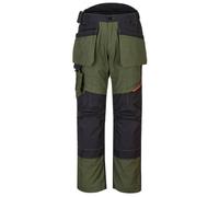 Portwest T702 Pantaloni Cargo Uomo Canvas Grigio Metallico, Olive