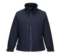 Portwest TK41 Softshell 2 Strati Charlotte Donna Colletto Foderato in Pile | Blu navy, M, Orli Regolabili con Cordino, Polsini Regolabili, Tessuto Durevole, Zip Impermeabili, 6 Ampie Tasche, Antivento