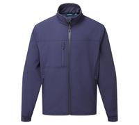 Portwest TK50 Giacca Softshell 3 Strati Polsini Regolabili Tessuto Durevole | Blu navy, 2XL, UPF 50+, Pile Interno in Micro Polar, Chiusura a Zip/Cerniera, Taschino Sul Petto, Vestibilità Comoda