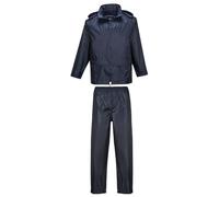 Portwest PVC Coated Rain Suit Color: Navy Talla: Large