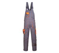 Portwest TX12 Salopette da Lavoro con Bretelle Contrastanti Uomo Texo Grigio, M