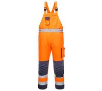 Portwest TX52 Salopette Dijon ad Alta Visibilità, Arancione/Navy, XL