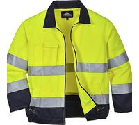 Portwest TX70 Giacca Madrid Alta Visibilità, Giallo/Navy, M