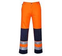 Portwest TX71 Pantaloni Alta Visibilità, Seville, Arancione/Navy, S
