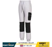 Portwest Uomo Lavoro Joggers Elaticate Girovita Cargo & Ginocchio Pad Tasche