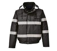 Portwest US434BKRXXXL Giacca Bomber Iona Lite, 3XL, Nero