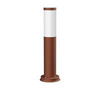 ledscom.de Luce da sentiero/bitta PORU per esterni, IP44, 39 cm, marrone, 1x E27 max. 40W
