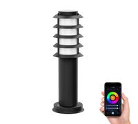 PORU luce di dissuasione per esterni IP44 griglia 39cm nero incl. Smart Home [EEK: F]