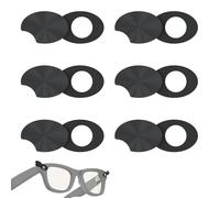 PORUPAEL Copertura per occhiali Ray Ban Meta, 6 pezzi, con interruttore flip-to-Open, copertura nera per la privacy, accessori per occhiali intelligenti per Wayfarer, Skyler, Headliner, Oakley