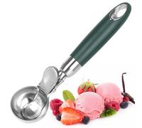Porzionatore per gelato in acciaio inox, con grilletto e impugnatura comoda, per palline di gelato, cuocere, formine per meloni, formine a sfera, porzionatore per palline di ghiaccio per cucine e