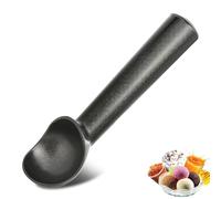 Porzionatore per gelato, porzionatore per gelato, in acciaio inox, per gelato, per palline di gelato, cottura e melone (nero)