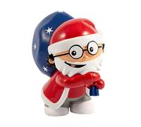 POS 30180 - Statuetta 3D Babbo Natale, in PVC, Altezza: 5,5 cm, da Collezionare, scambiare e Giocare, Multicolore