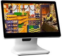 POS for PC touch screen da 15,6 pollici, POS for registratore di cassa touch screen intelligente, registratore di cassa for vendita al dettaglio Windows 10, for ristoranti aziendali bar al dettaglio