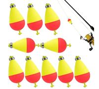 Posa di Trota - Angelset Swimmer Slipt Oval 10 Piece di Robusto di Equilibrio delle Costruzioni | Lamentata Nuotatore di Palline di Sughero per la del Fiume da Esterno per peschere