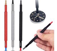 Posa Sfere Orologiaio, Strumento di Riparazione per Orologiai, Strumento di Regolazione del Pressa per Orologio, Riposizionare le Sfere Sul Quadrante, Leva Sfere Orologio, con Tre Pezzi in Metallo di