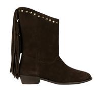 Posa - Suede Laarzen Fringe Boot - - Shoes - Donna - Marrone - 38 EU