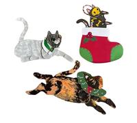 Posable Cat Paper Doll Craft Kit, 14 Movable Joints DIY Cat Paper Craft Toy, Flexible Animal Figure Papercraft Kit, Fun Flexible Posable Jointed Bulldog Decor, Creative Gift For Christmas And Ha