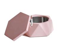 Posacenere a forma geometrica Posacenere a forma geometrica Set di posacenere con rivestimento in acciaio inossidabile 304 con coperchio Portacenere per posacenere da esterno per ufficio domestico