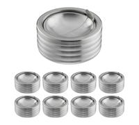 Posacenere antivento Porta cenere in acciaio 160 g 9 pz. set di posacenere